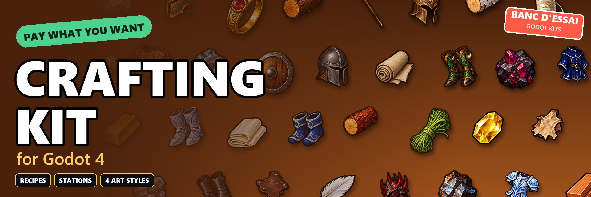 Crafting Kit, à prix libre pour Godot 4